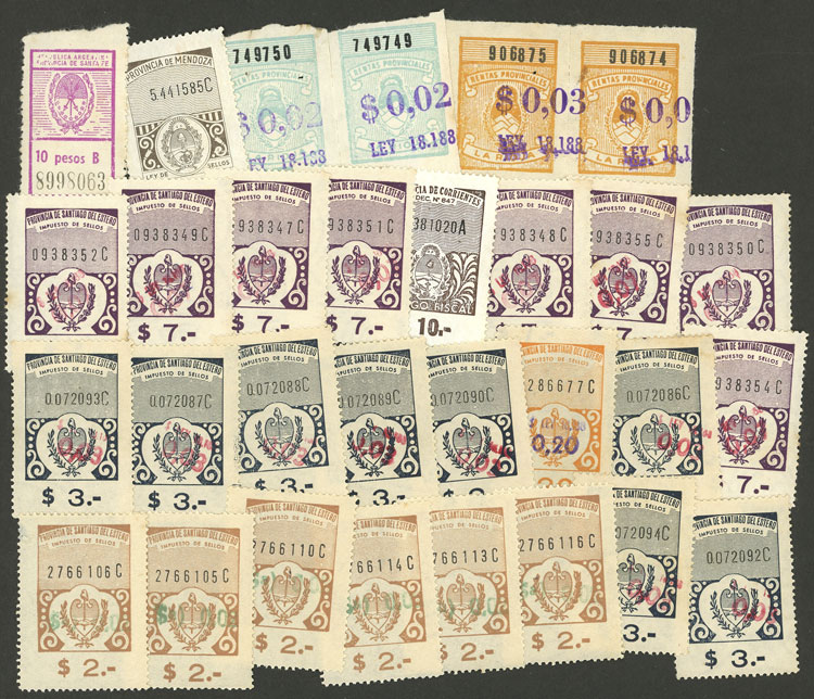 Lot 573 - Argentina revenue stamps - Guillermo Jalil - Philatino Auction # 2629 WORLDWIDE + ARGENTINA: General August auction Lot 573 - Argentina revenue stamps - Guillermo Jalil - Philatino Auction # 2629 WORLDWIDE + ARGENTINA: General August auction