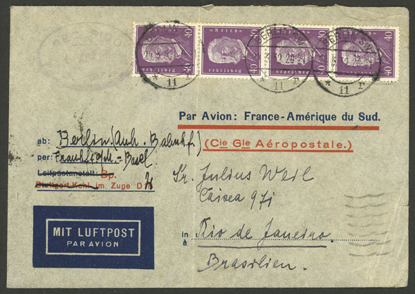 Lot 78 - germany postal history - Guillermo Jalil - Philatino Auction # 2629 WORLDWIDE + ARGENTINA: General August auction Lot 78 - germany postal history - Guillermo Jalil - Philatino Auction # 2629 WORLDWIDE + ARGENTINA: General August auction