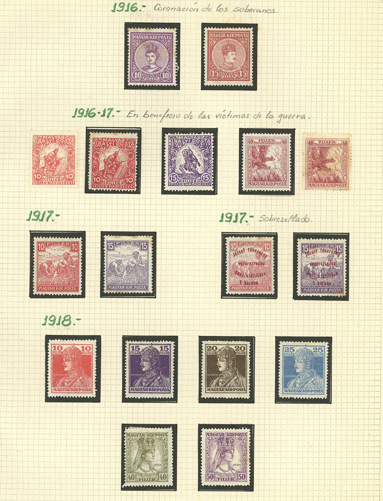 Lot 1609 - Hungary Lots and Collections -  Guillermo Jalil - Philatino Auction # 2629 WORLDWIDE + ARGENTINA: General August auction