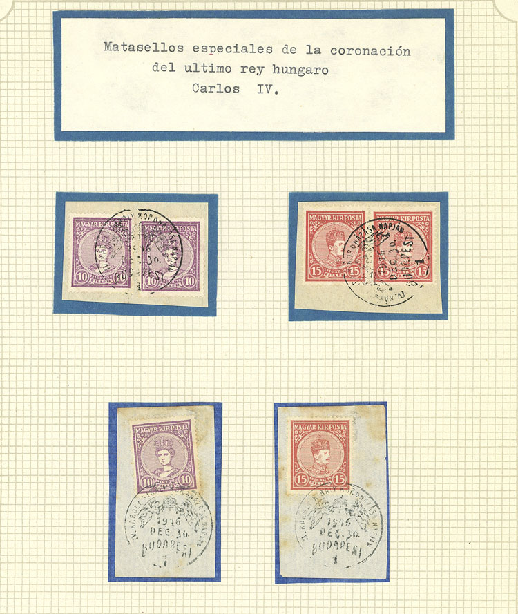 Lot 1609 - Hungary Lots and Collections -  Guillermo Jalil - Philatino Auction # 2629 WORLDWIDE + ARGENTINA: General August auction