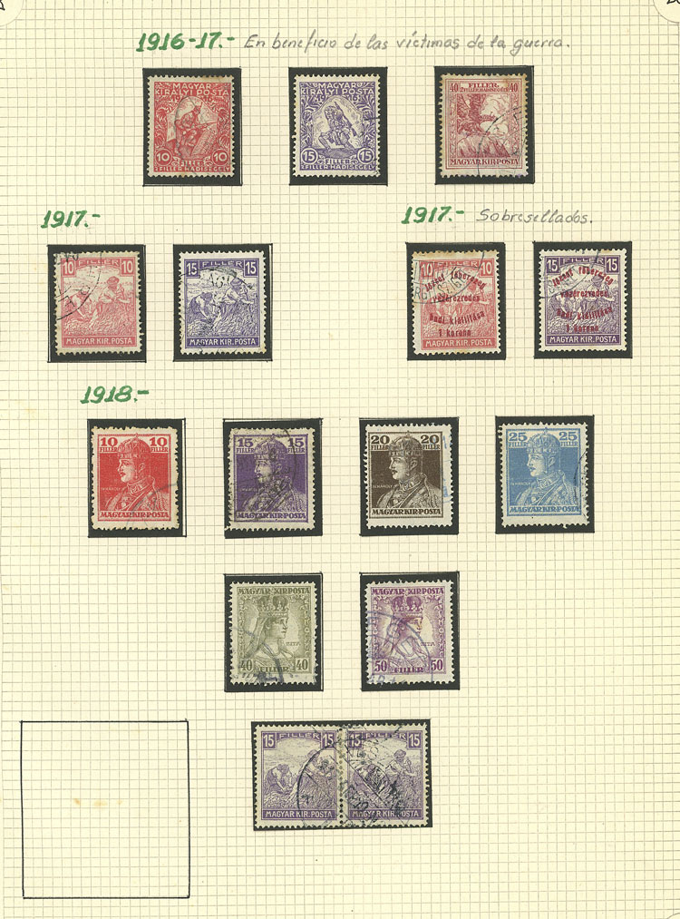 Lot 1609 - Hungary Lots and Collections -  Guillermo Jalil - Philatino Auction # 2629 WORLDWIDE + ARGENTINA: General August auction