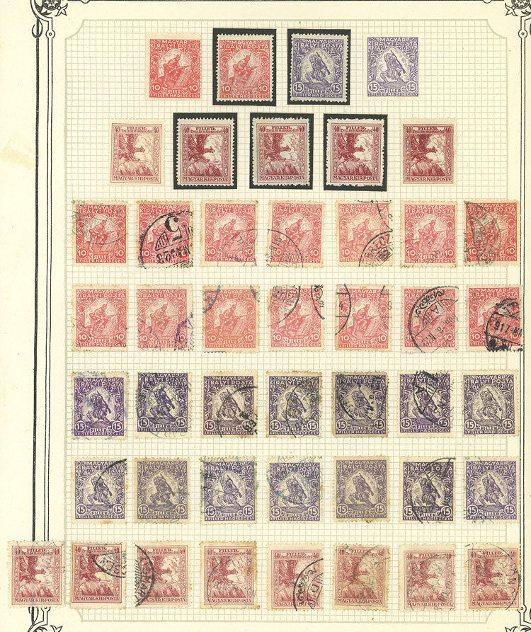 Lot 1609 - Hungary Lots and Collections -  Guillermo Jalil - Philatino Auction # 2629 WORLDWIDE + ARGENTINA: General August auction