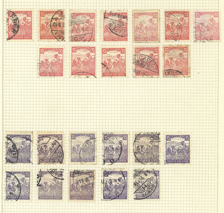 Lot 1609 - Hungary Lots and Collections -  Guillermo Jalil - Philatino Auction # 2629 WORLDWIDE + ARGENTINA: General August auction
