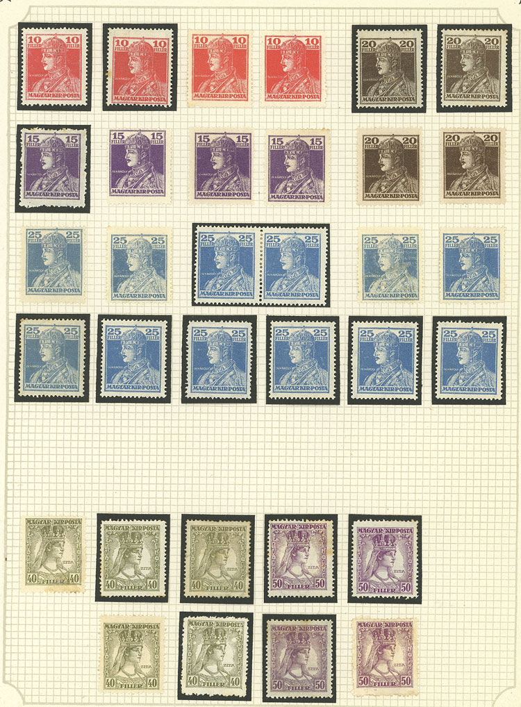 Lot 1609 - Hungary Lots and Collections -  Guillermo Jalil - Philatino Auction # 2629 WORLDWIDE + ARGENTINA: General August auction