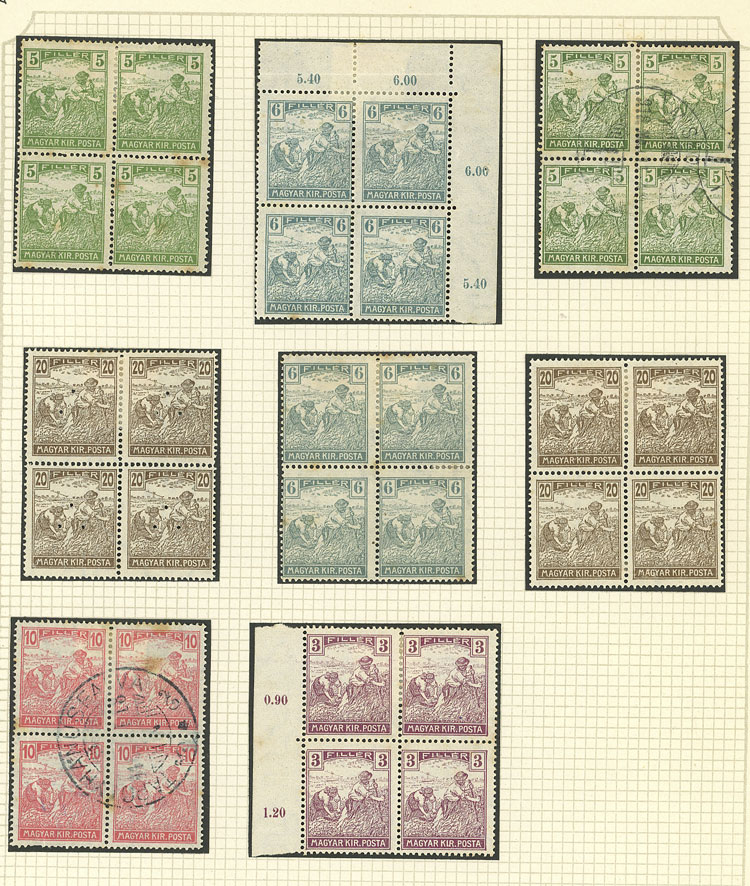 Lot 1609 - Hungary Lots and Collections -  Guillermo Jalil - Philatino Auction # 2629 WORLDWIDE + ARGENTINA: General August auction