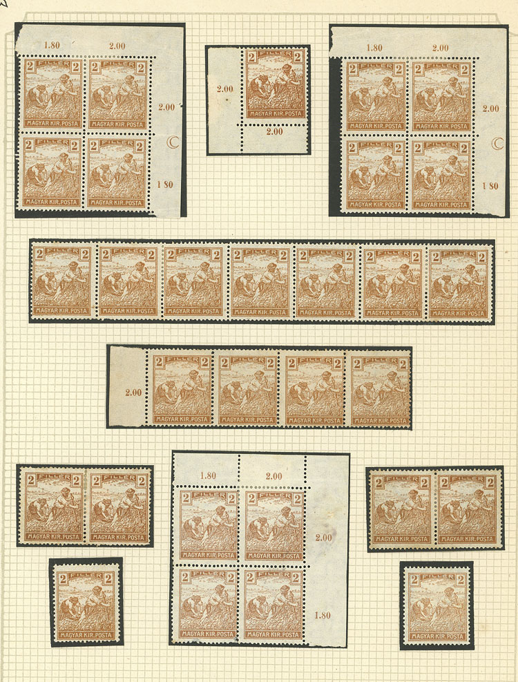 Lot 1609 - Hungary Lots and Collections -  Guillermo Jalil - Philatino Auction # 2629 WORLDWIDE + ARGENTINA: General August auction