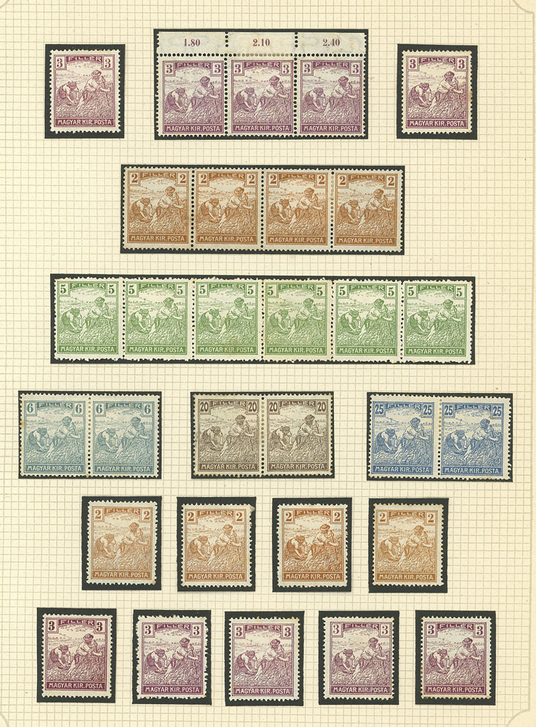 Lot 1609 - Hungary Lots and Collections -  Guillermo Jalil - Philatino Auction # 2629 WORLDWIDE + ARGENTINA: General August auction