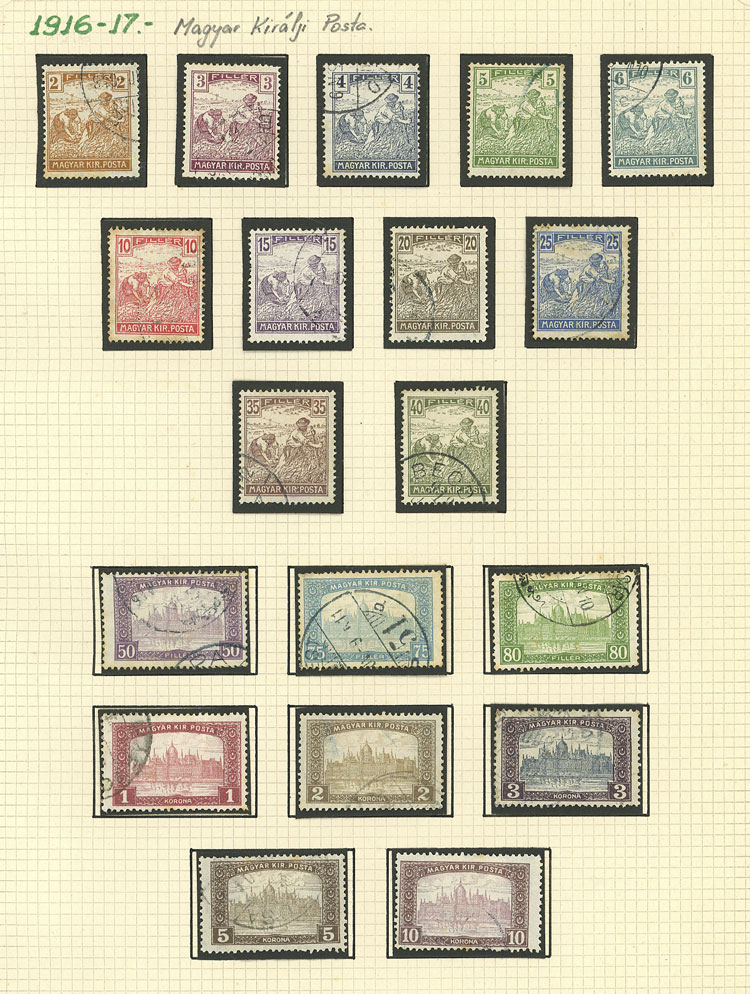 Lot 1609 - Hungary Lots and Collections -  Guillermo Jalil - Philatino Auction # 2629 WORLDWIDE + ARGENTINA: General August auction