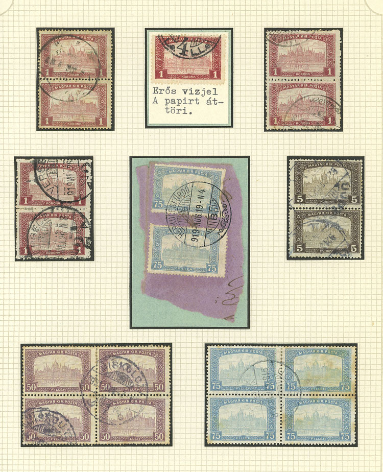 Lot 1609 - Hungary Lots and Collections -  Guillermo Jalil - Philatino Auction # 2629 WORLDWIDE + ARGENTINA: General August auction