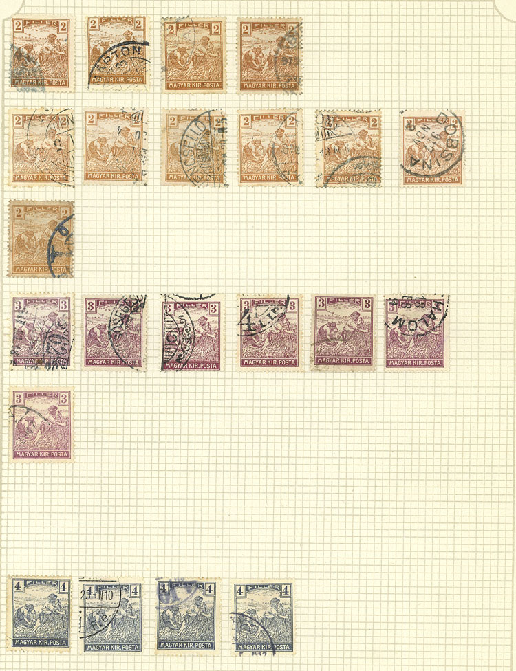 Lot 1609 - Hungary Lots and Collections -  Guillermo Jalil - Philatino Auction # 2629 WORLDWIDE + ARGENTINA: General August auction