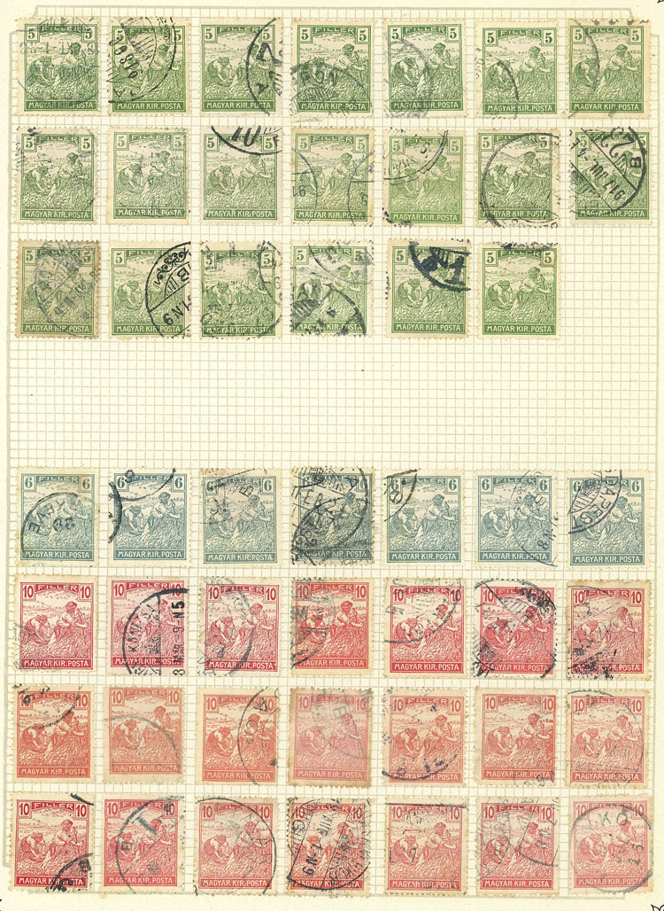 Lot 1609 - Hungary Lots and Collections -  Guillermo Jalil - Philatino Auction # 2629 WORLDWIDE + ARGENTINA: General August auction
