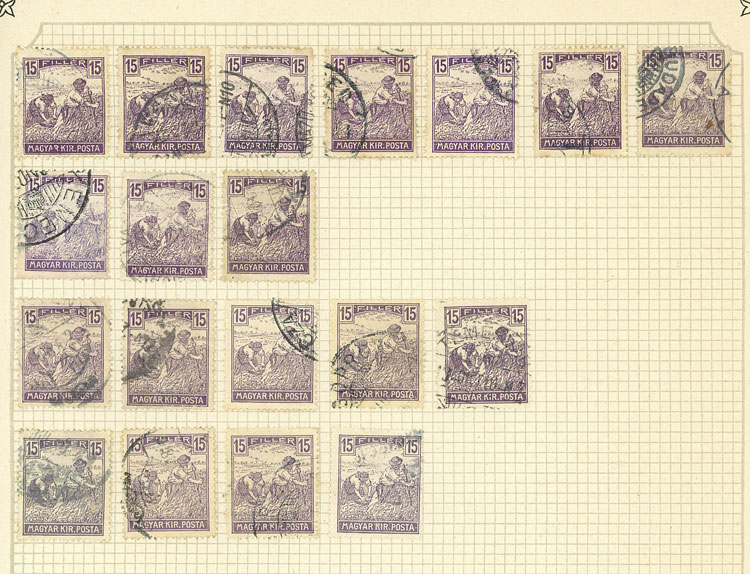 Lot 1609 - Hungary Lots and Collections -  Guillermo Jalil - Philatino Auction # 2629 WORLDWIDE + ARGENTINA: General August auction