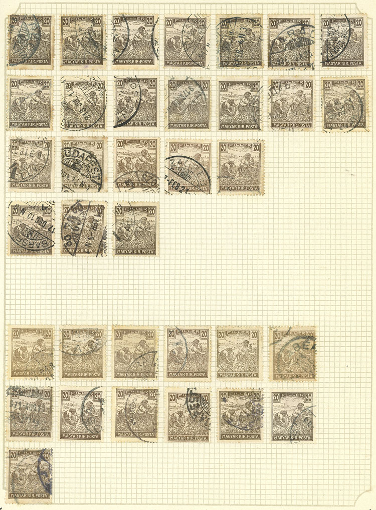 Lot 1609 - Hungary Lots and Collections -  Guillermo Jalil - Philatino Auction # 2629 WORLDWIDE + ARGENTINA: General August auction