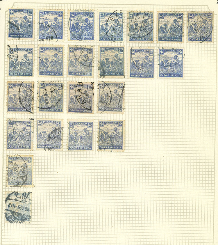 Lot 1609 - Hungary Lots and Collections -  Guillermo Jalil - Philatino Auction # 2629 WORLDWIDE + ARGENTINA: General August auction