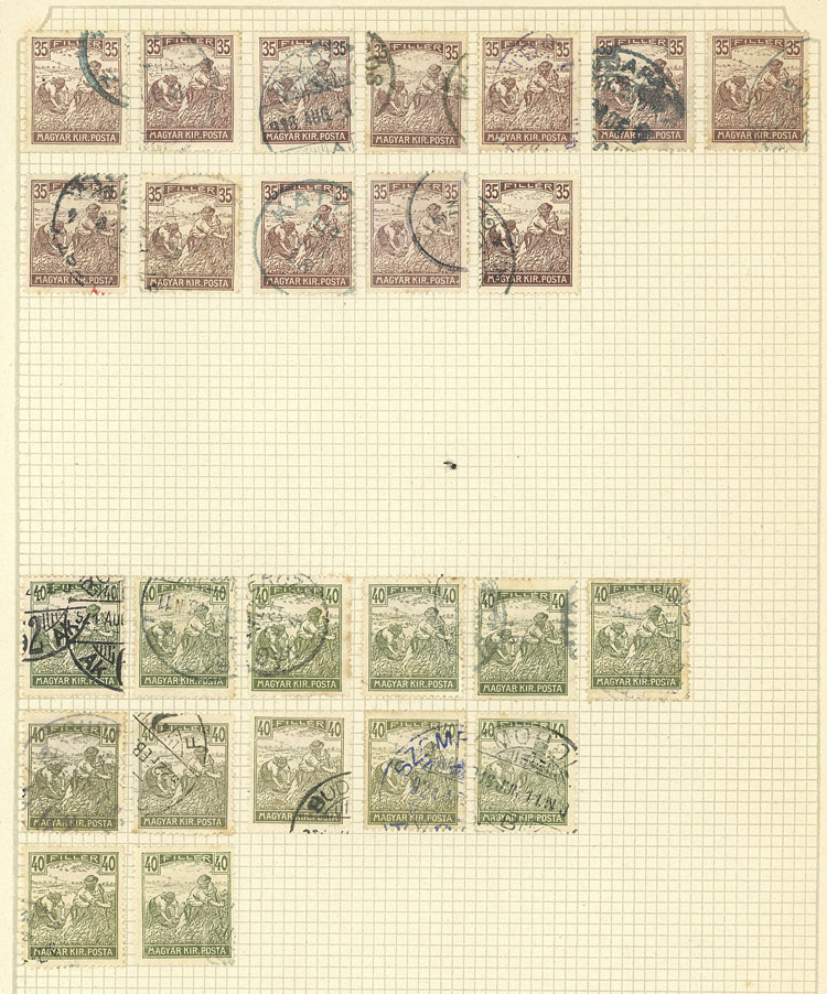 Lot 1609 - Hungary Lots and Collections -  Guillermo Jalil - Philatino Auction # 2629 WORLDWIDE + ARGENTINA: General August auction