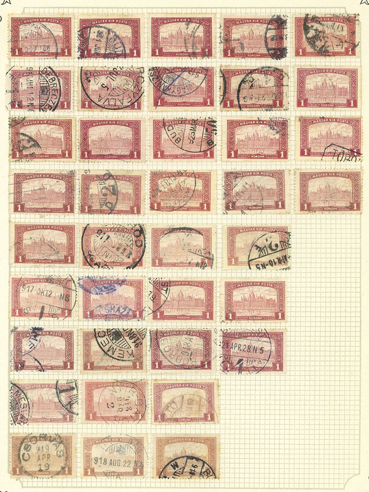 Lot 1609 - Hungary Lots and Collections -  Guillermo Jalil - Philatino Auction # 2629 WORLDWIDE + ARGENTINA: General August auction