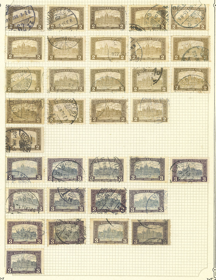 Lot 1609 - Hungary Lots and Collections -  Guillermo Jalil - Philatino Auction # 2629 WORLDWIDE + ARGENTINA: General August auction
