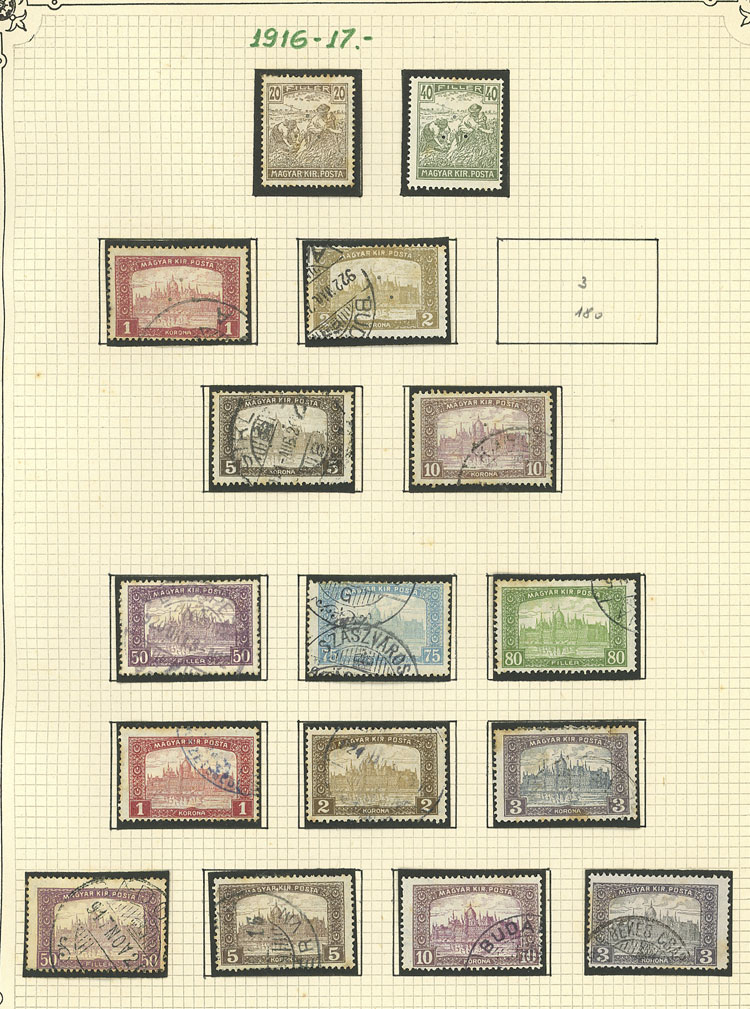 Lot 1609 - Hungary Lots and Collections -  Guillermo Jalil - Philatino Auction # 2629 WORLDWIDE + ARGENTINA: General August auction