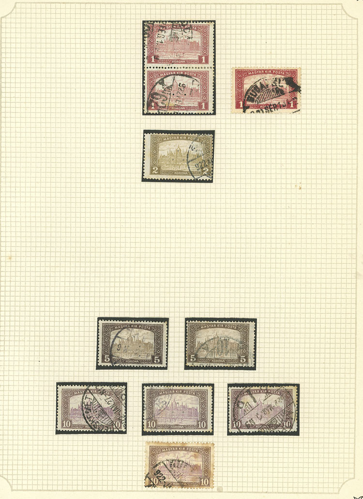 Lot 1609 - Hungary Lots and Collections -  Guillermo Jalil - Philatino Auction # 2629 WORLDWIDE + ARGENTINA: General August auction