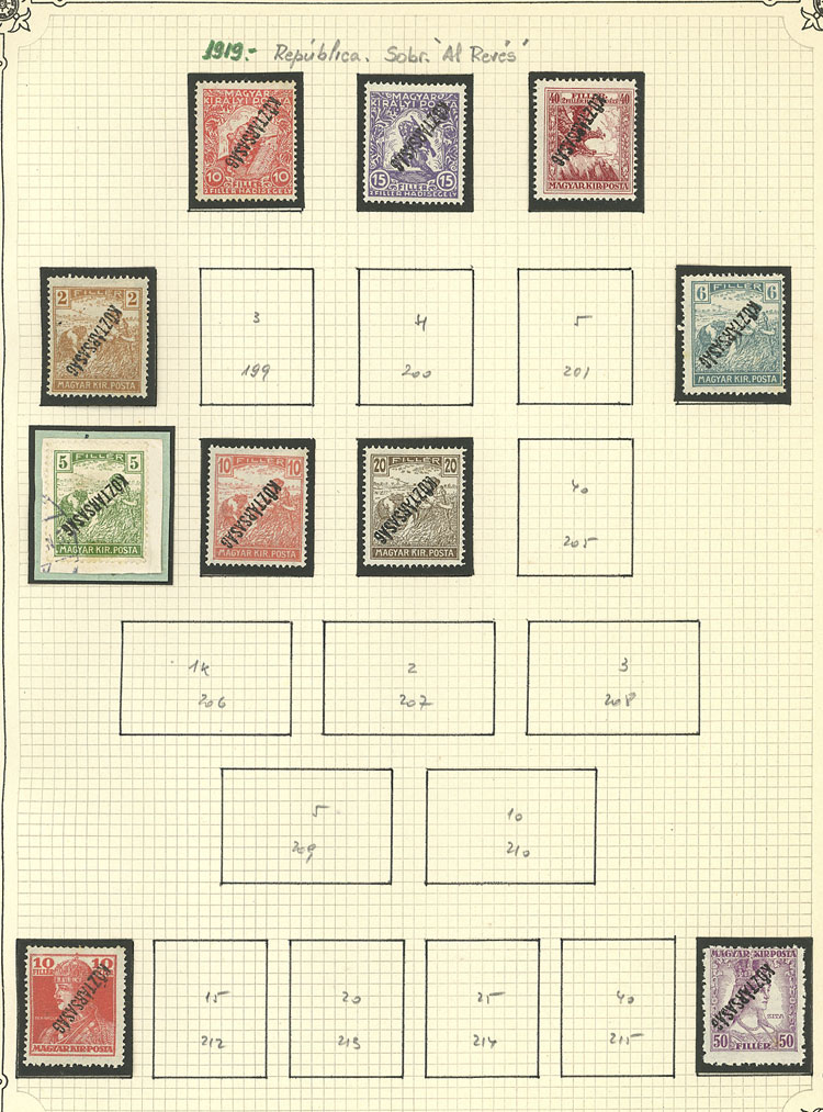 Lot 1609 - Hungary Lots and Collections -  Guillermo Jalil - Philatino Auction # 2629 WORLDWIDE + ARGENTINA: General August auction