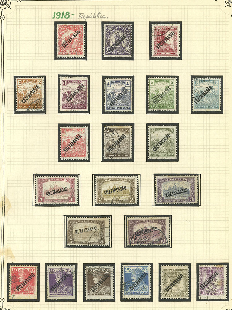 Lot 1609 - Hungary Lots and Collections -  Guillermo Jalil - Philatino Auction # 2629 WORLDWIDE + ARGENTINA: General August auction