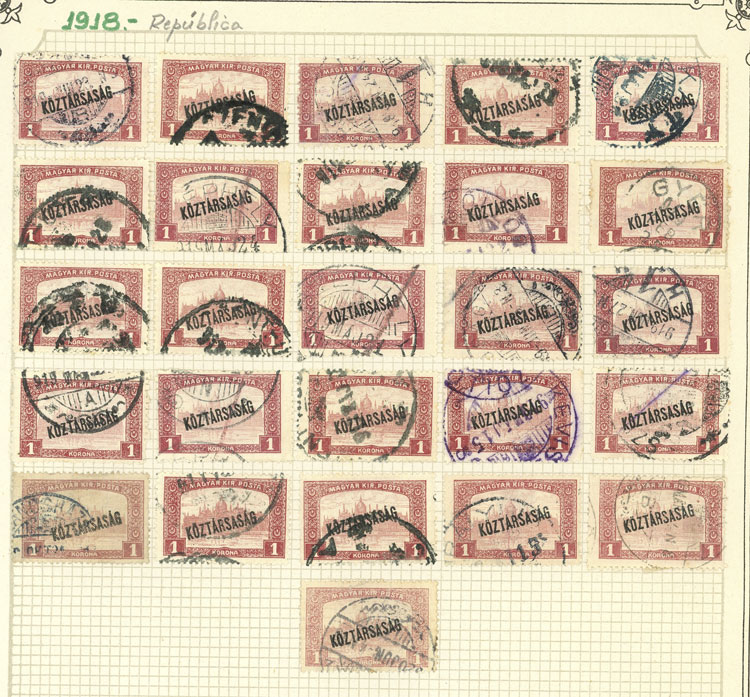 Lot 1609 - Hungary Lots and Collections -  Guillermo Jalil - Philatino Auction # 2629 WORLDWIDE + ARGENTINA: General August auction