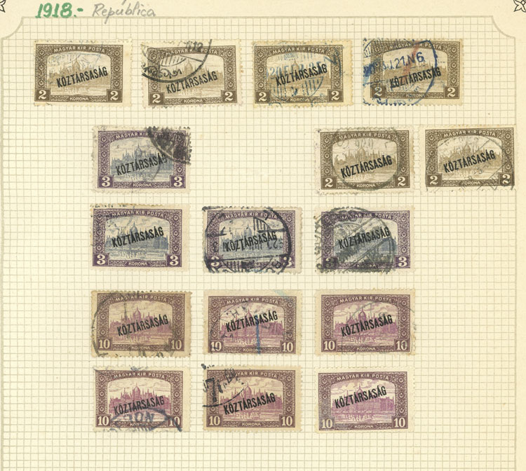 Lot 1609 - Hungary Lots and Collections -  Guillermo Jalil - Philatino Auction # 2629 WORLDWIDE + ARGENTINA: General August auction