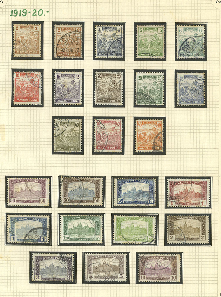 Lot 1609 - Hungary Lots and Collections -  Guillermo Jalil - Philatino Auction # 2629 WORLDWIDE + ARGENTINA: General August auction