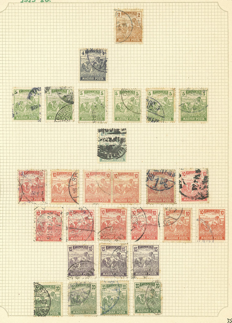 Lot 1609 - Hungary Lots and Collections -  Guillermo Jalil - Philatino Auction # 2629 WORLDWIDE + ARGENTINA: General August auction