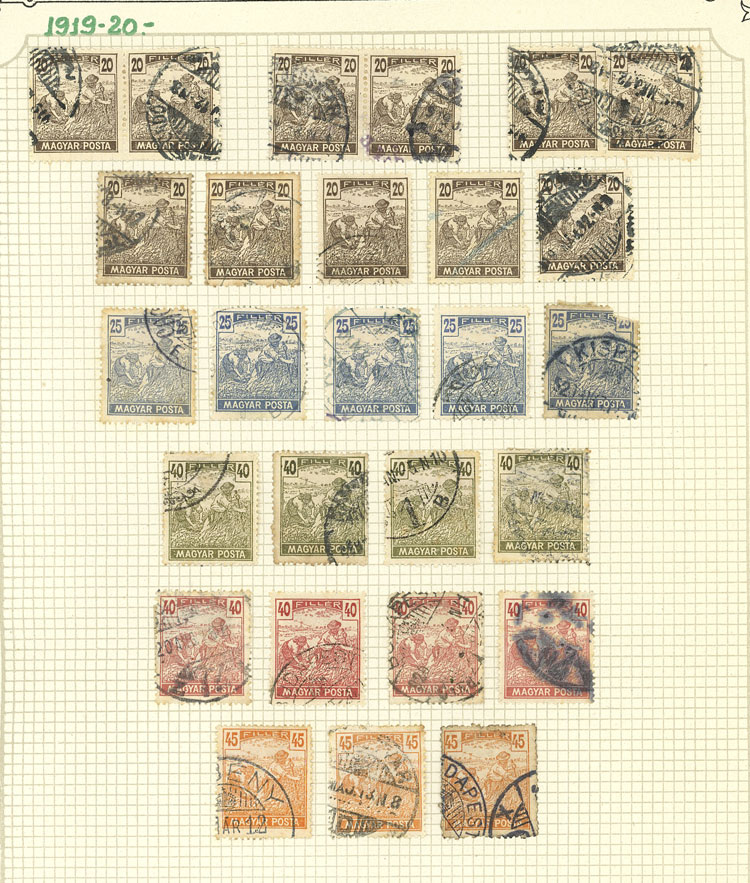 Lot 1609 - Hungary Lots and Collections -  Guillermo Jalil - Philatino Auction # 2629 WORLDWIDE + ARGENTINA: General August auction