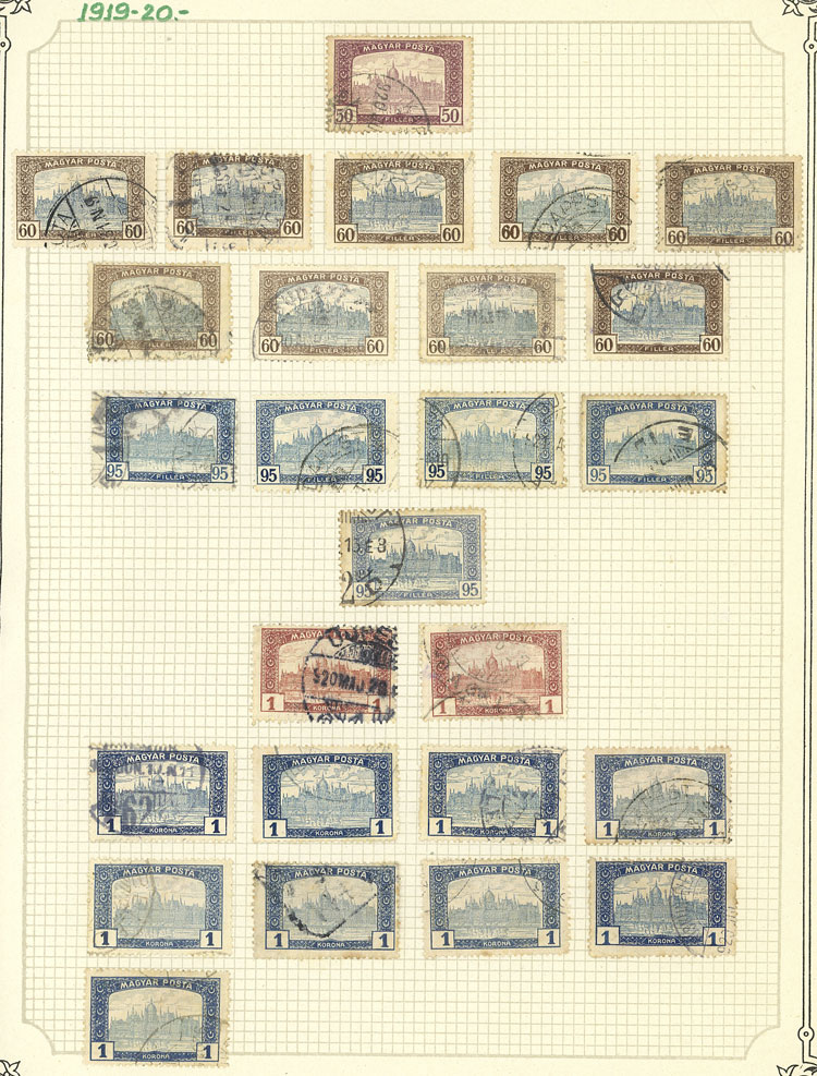 Lot 1609 - Hungary Lots and Collections -  Guillermo Jalil - Philatino Auction # 2629 WORLDWIDE + ARGENTINA: General August auction