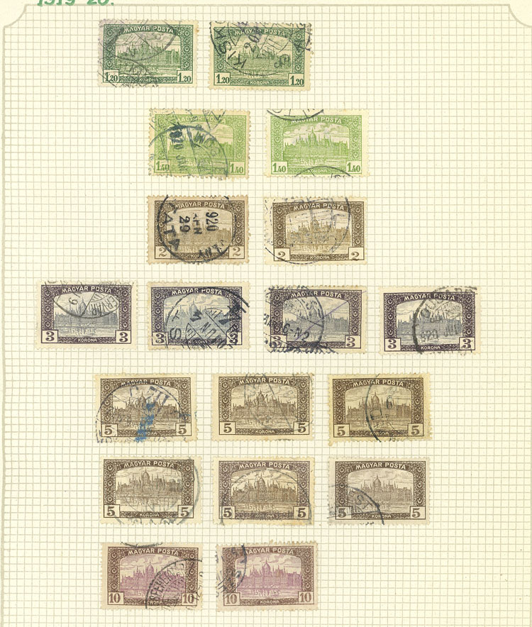 Lot 1609 - Hungary Lots and Collections -  Guillermo Jalil - Philatino Auction # 2629 WORLDWIDE + ARGENTINA: General August auction