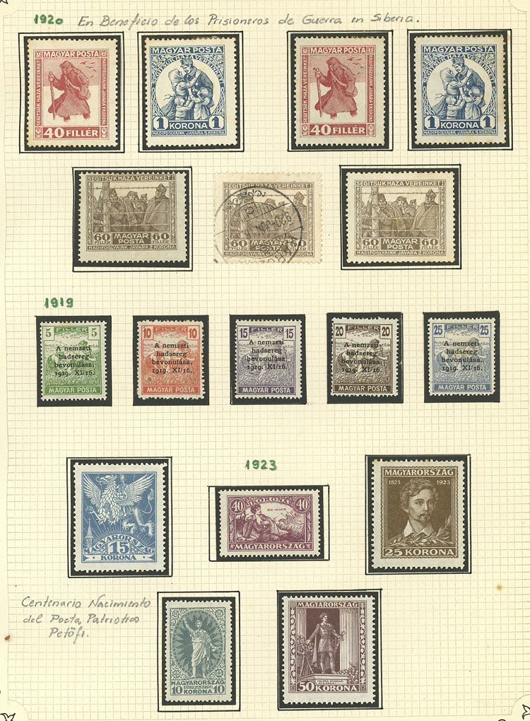 Lot 1609 - Hungary Lots and Collections -  Guillermo Jalil - Philatino Auction # 2629 WORLDWIDE + ARGENTINA: General August auction