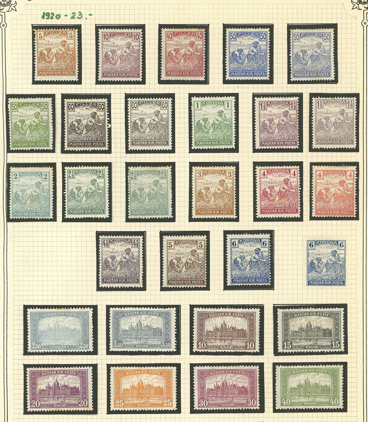 Lot 1609 - Hungary Lots and Collections -  Guillermo Jalil - Philatino Auction # 2629 WORLDWIDE + ARGENTINA: General August auction