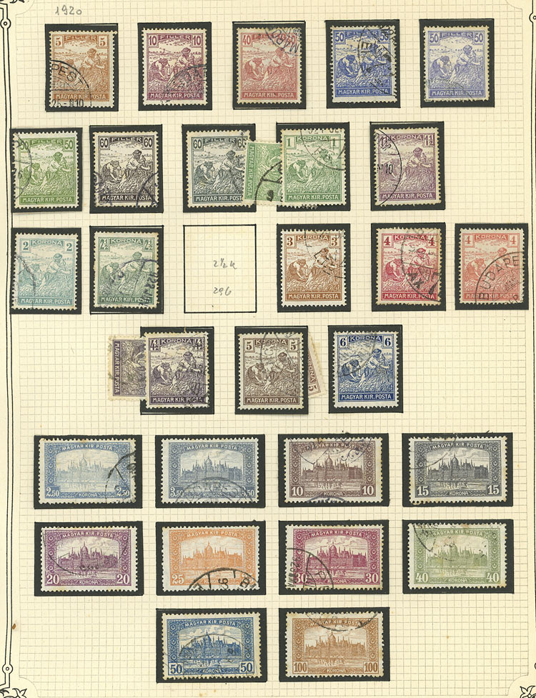 Lot 1609 - Hungary Lots and Collections -  Guillermo Jalil - Philatino Auction # 2629 WORLDWIDE + ARGENTINA: General August auction