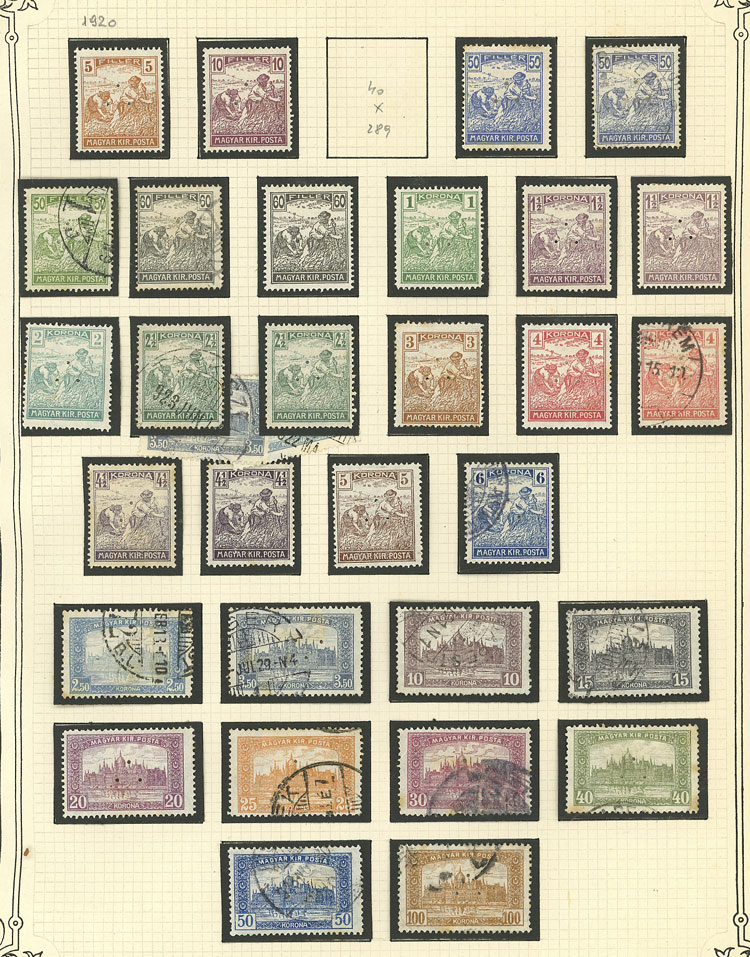 Lot 1609 - Hungary Lots and Collections -  Guillermo Jalil - Philatino Auction # 2629 WORLDWIDE + ARGENTINA: General August auction