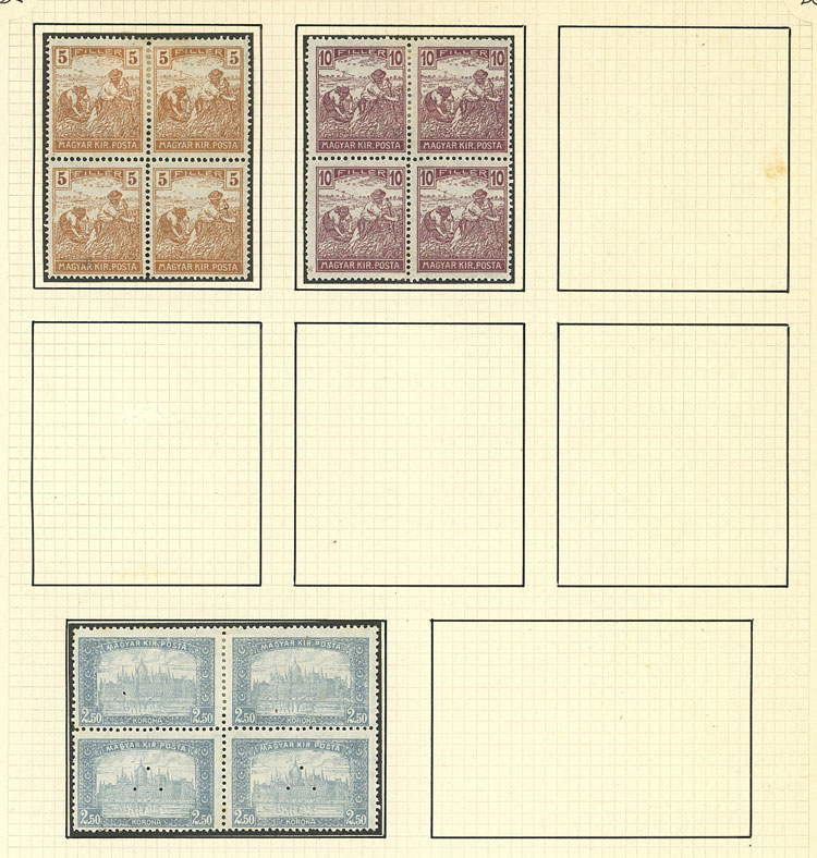 Lot 1609 - Hungary Lots and Collections -  Guillermo Jalil - Philatino Auction # 2629 WORLDWIDE + ARGENTINA: General August auction