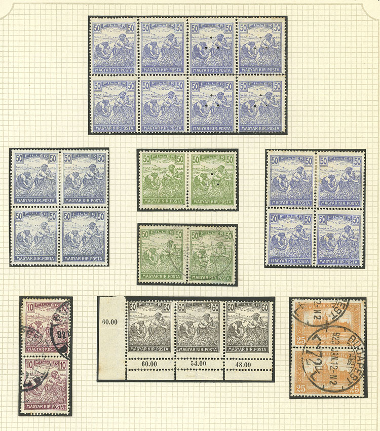 Lot 1609 - Hungary Lots and Collections -  Guillermo Jalil - Philatino Auction # 2629 WORLDWIDE + ARGENTINA: General August auction
