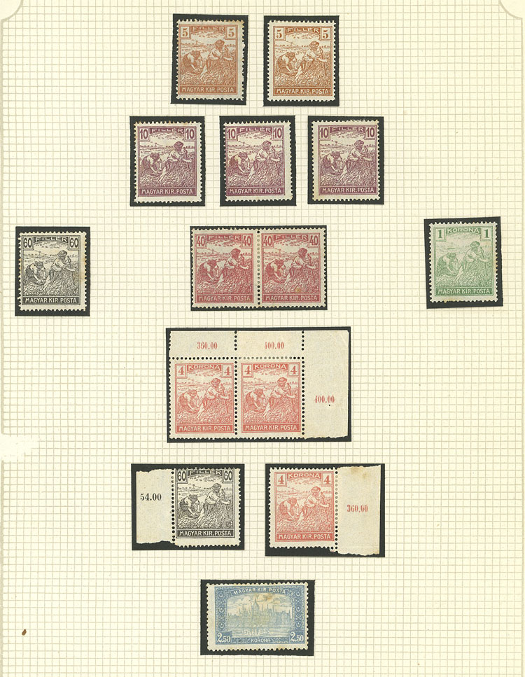 Lot 1609 - Hungary Lots and Collections -  Guillermo Jalil - Philatino Auction # 2629 WORLDWIDE + ARGENTINA: General August auction