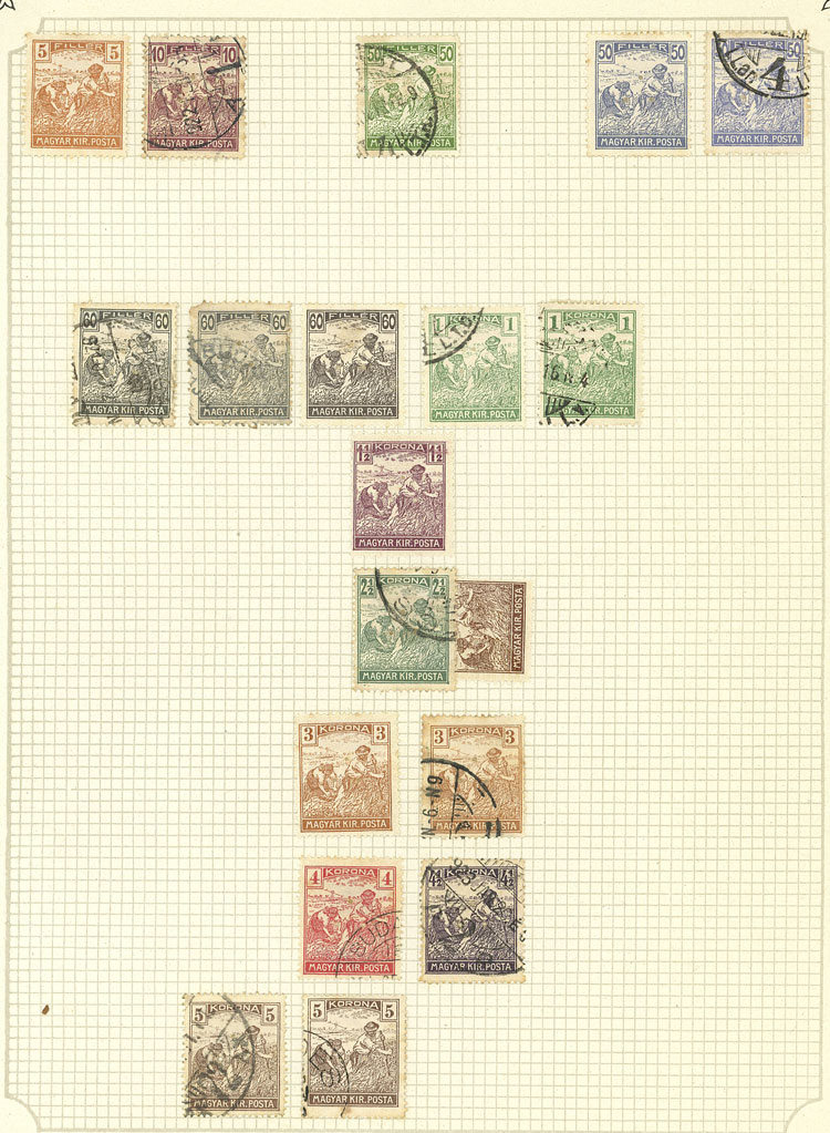 Lot 1609 - Hungary Lots and Collections -  Guillermo Jalil - Philatino Auction # 2629 WORLDWIDE + ARGENTINA: General August auction