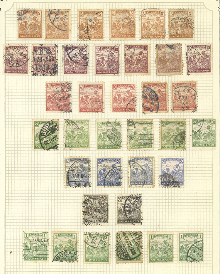 Lot 1609 - Hungary Lots and Collections -  Guillermo Jalil - Philatino Auction # 2629 WORLDWIDE + ARGENTINA: General August auction