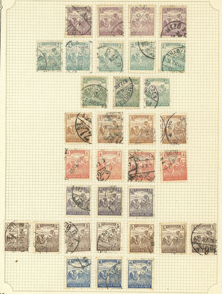 Lot 1609 - Hungary Lots and Collections -  Guillermo Jalil - Philatino Auction # 2629 WORLDWIDE + ARGENTINA: General August auction