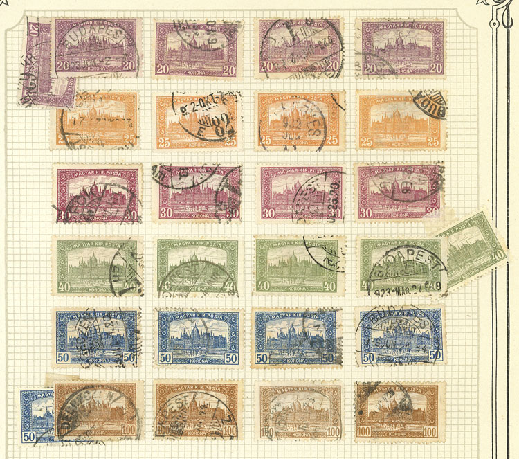 Lot 1609 - Hungary Lots and Collections -  Guillermo Jalil - Philatino Auction # 2629 WORLDWIDE + ARGENTINA: General August auction