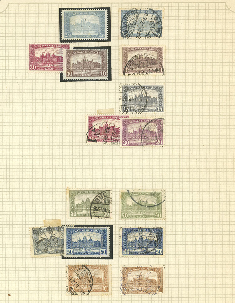 Lot 1609 - Hungary Lots and Collections -  Guillermo Jalil - Philatino Auction # 2629 WORLDWIDE + ARGENTINA: General August auction