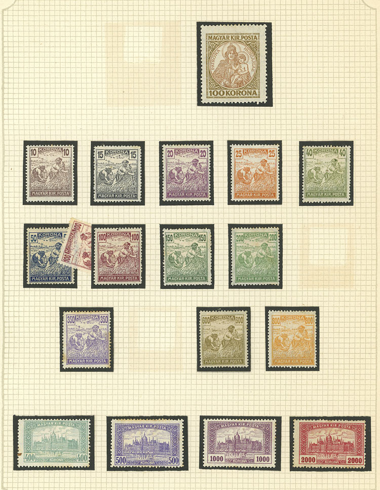 Lot 1609 - Hungary Lots and Collections -  Guillermo Jalil - Philatino Auction # 2629 WORLDWIDE + ARGENTINA: General August auction