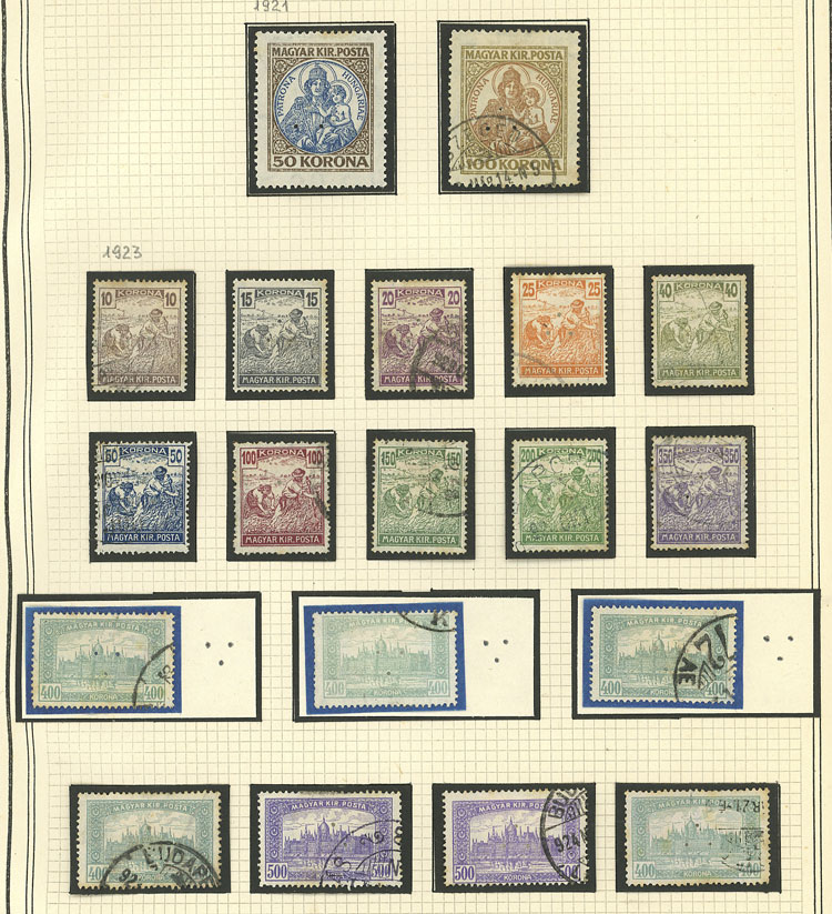 Lot 1609 - Hungary Lots and Collections -  Guillermo Jalil - Philatino Auction # 2629 WORLDWIDE + ARGENTINA: General August auction