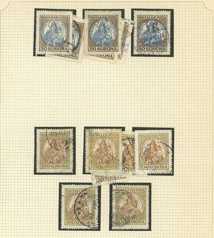 Lot 1609 - Hungary Lots and Collections -  Guillermo Jalil - Philatino Auction # 2629 WORLDWIDE + ARGENTINA: General August auction