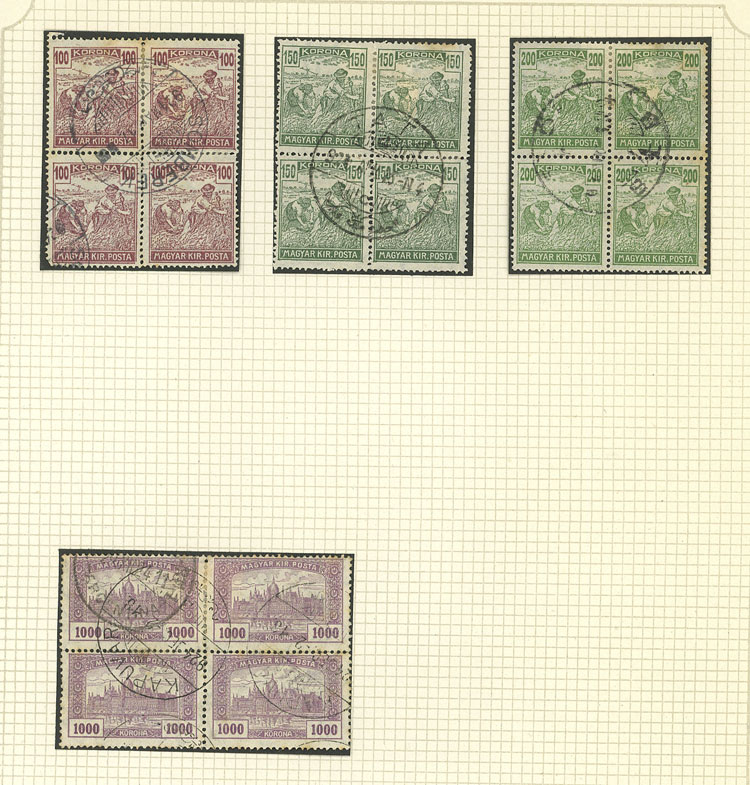 Lot 1609 - Hungary Lots and Collections -  Guillermo Jalil - Philatino Auction # 2629 WORLDWIDE + ARGENTINA: General August auction