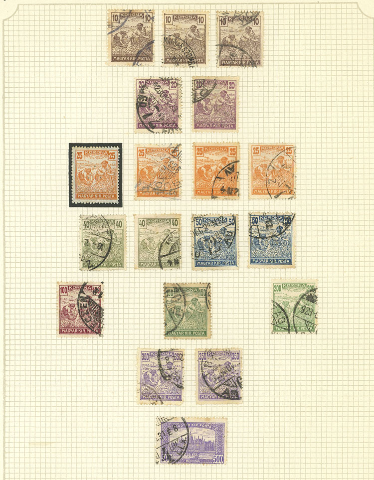Lot 1609 - Hungary Lots and Collections -  Guillermo Jalil - Philatino Auction # 2629 WORLDWIDE + ARGENTINA: General August auction
