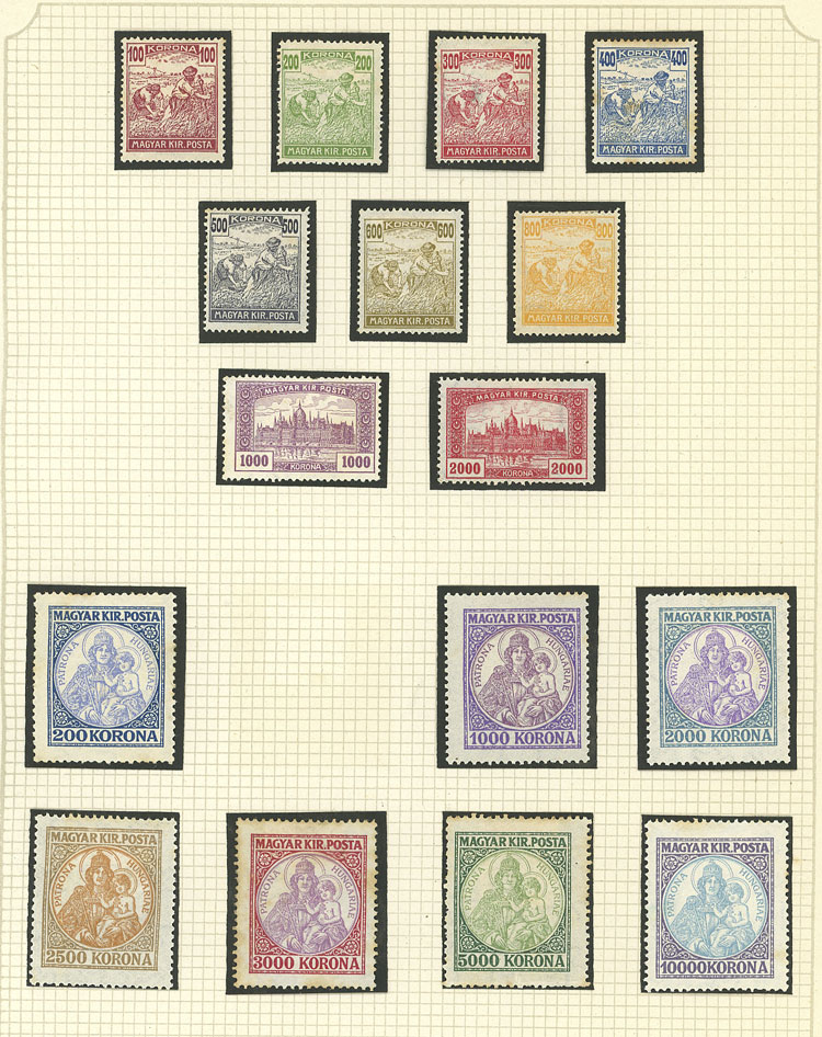 Lot 1609 - Hungary Lots and Collections -  Guillermo Jalil - Philatino Auction # 2629 WORLDWIDE + ARGENTINA: General August auction